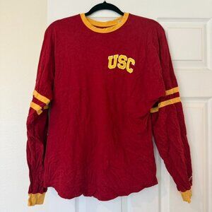 Original League Collegiate Outfitters USC Trojans Long Sleeve Shirt Size Small